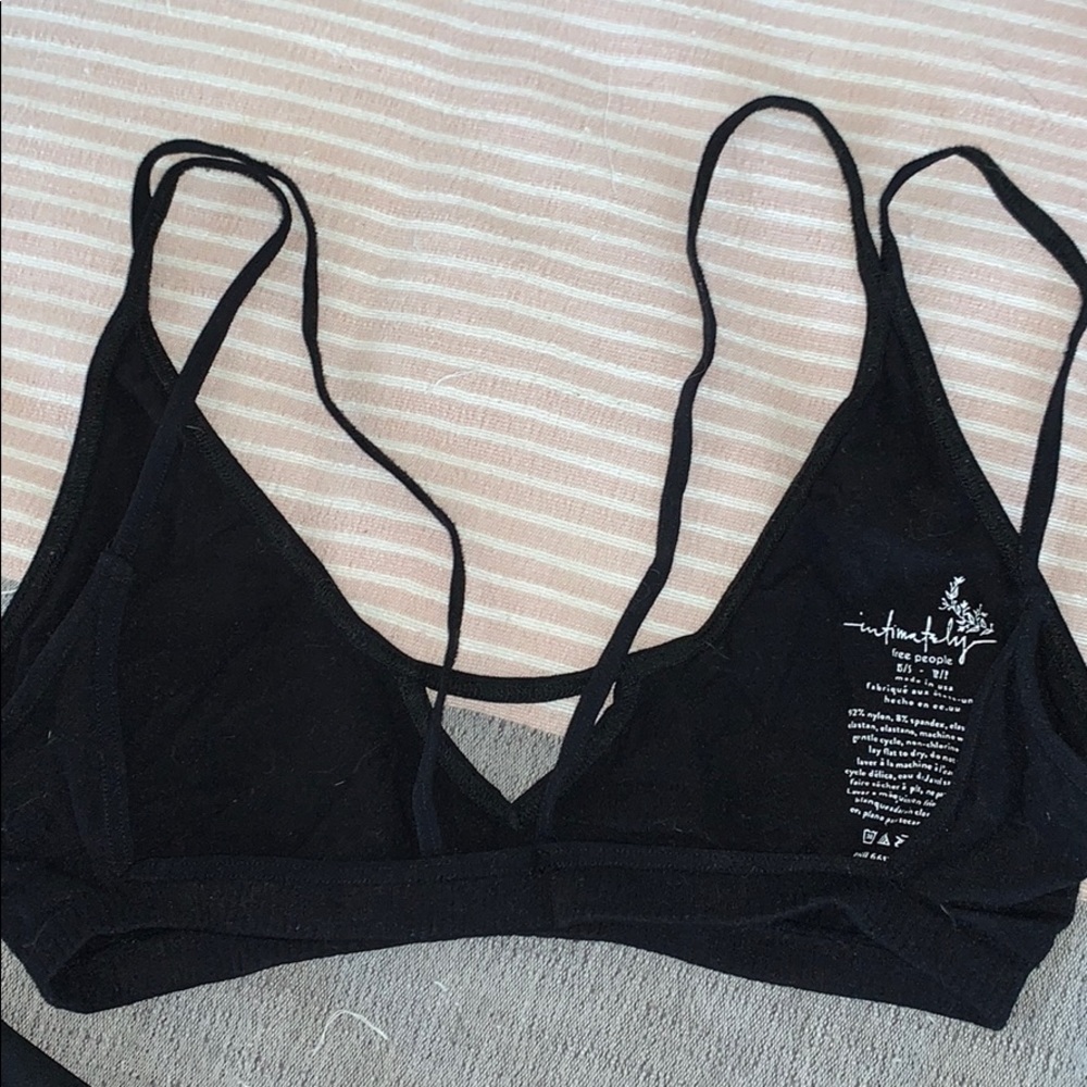 Black free people bralette